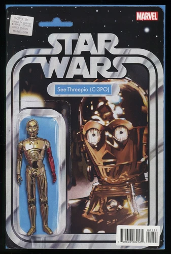 Star Wars Special C-3PO Variant Comic Action Figure Force Awakens Red Arm Cover