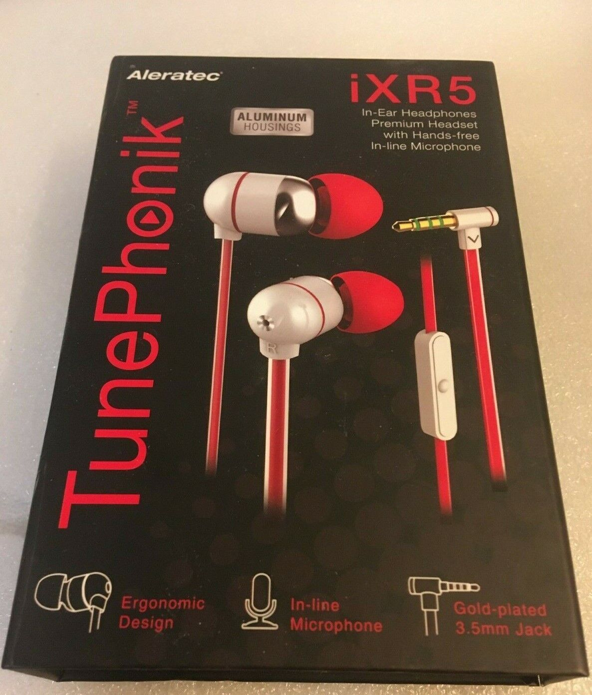 Lot of  3 Aleratec TunePhonik iXR5 premium Headphones with Microphone