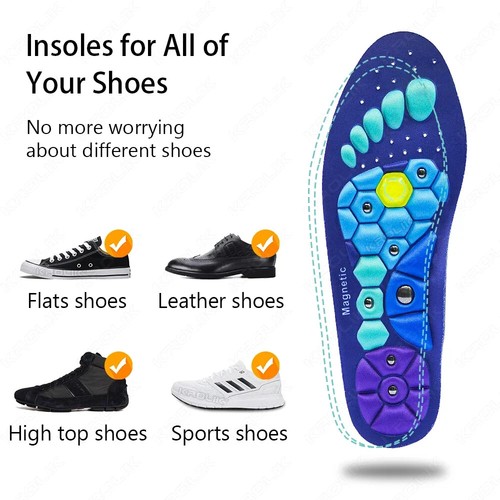 Suelas magnéticas para zapatos de masaje para terapia ortopédica de soporte de arco acupresión de pies - Imagen 16 de 17
