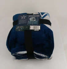 Official Licensed NFL Thick Cloud Sherpa Blanket 60 x 70 in Dallas Cowboys
