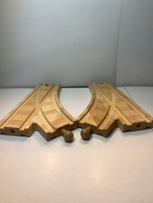 Brio/Thomas the Train 4" wooden curved switching track MISSING pins bsna