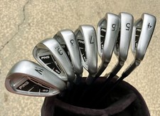 Ping i20 Irons 4-W Purple Dot KBS Tour Stiff Shafts RH Golf Pride Red NDMC Grips