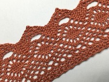 Bordüre Spitze Klöppelspitze Borte Baumwolle 50 mm breit (65)