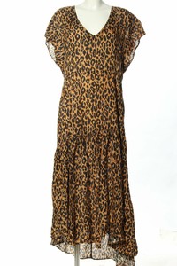 zara robe longue orange