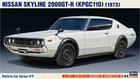 Hasegawa 1/24 Scale Nissan Skyline 2000GT-R KPGC110 Plastic Model Kit HC49