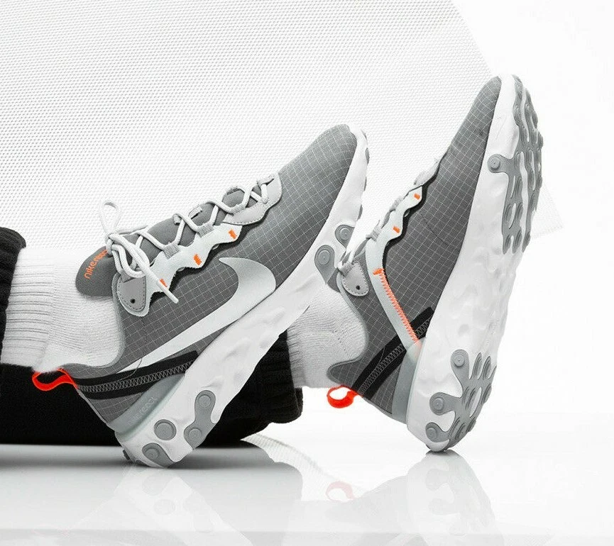 NIKE REACT ELEMENT 55 ,,RIPSTOP'' SIZE UK 5.5 EUR 38.5 (CD1503 001) COOL GREY - Image 2 of 4