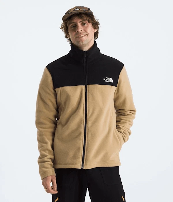 The North Face Unisex Retro Colorblock Zip-up Glacier Fleece Jacket Moab Black M