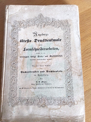 Die Anfänge der Druckerei in Augsburg mit Buchmarktgeschichte »
