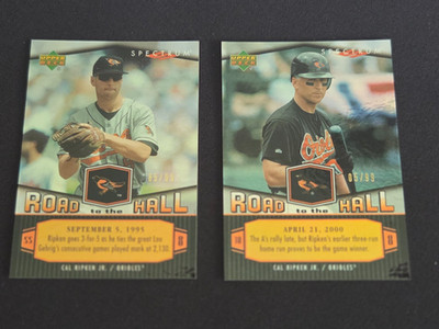 2007 Cal Ripken Jr Upper Deck Spectrum Road to the Hall Gold  5/99 and 85/99!