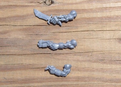 40K Orks Flash Gitz Slugga, Cybork Bionic Choppa & Cigar Arms Bits 