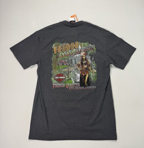 T-shirt Souvenir New Orleans French Quarter - Taille XL, Bleu - Neuf Avec étiquettes Gildan