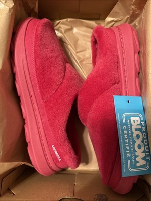 Merrell Women's Hut Moc 2 Slide Cozy Shoes Size 9 New with Box Hot Pink