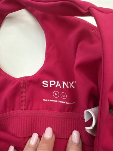 SPANXShape Booty Boost Full Length Leggings Fuchsia Size Small NWOT - Picture 3 of 3