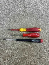 Wiha 3pc. Screwdriver Set #1 Phillips,T8 Torx Good Condition