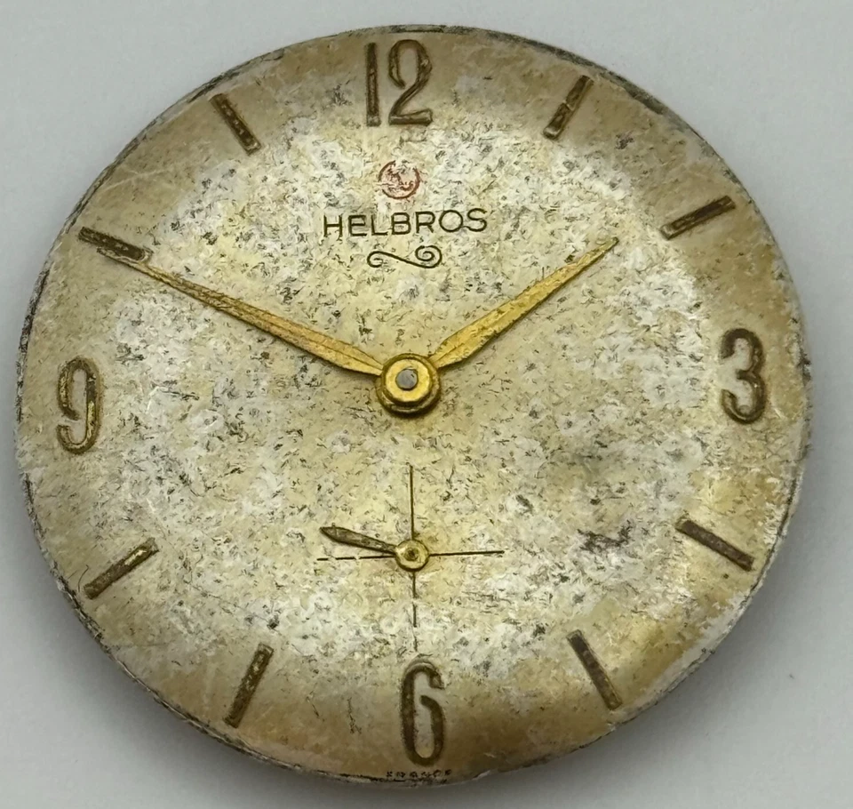 25.9mm Helbros PS32 Manual Wind Swiss 7 Jewels Watch Movement Vintage PARTS - Image 2 of 4