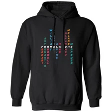 Formula One Inspired - Racing Teams Crossword F1 Unisex Hooded Sweatshirt