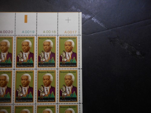 Scott 1804, 15 centesimi, Benjamin Banneker, foglio - Foto 2 di 2