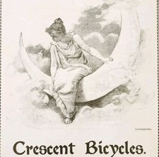 Crescent Bicycles Sky High Moon 1897 Advertisement Victorian Bikes ADBN1sss