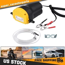 12V 60W Oil Change Pump Extractor Oil Diesel Fluid Pump Boat Extractor Transfer