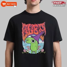 Smiling Friends Glep Vintage Heavy Metal Flowers Cartoon TShirt - Full Size