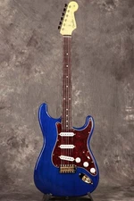 Fender FSR MIJ Traditional 60s Stratocaster 57-62 Pickups Blue Transparent Ash