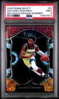 2020 PANINI SELECT RED/WHITE/ORANGE SHIMMER #61 ANTHONY EDWARDS ROOKIE RC PSA 9