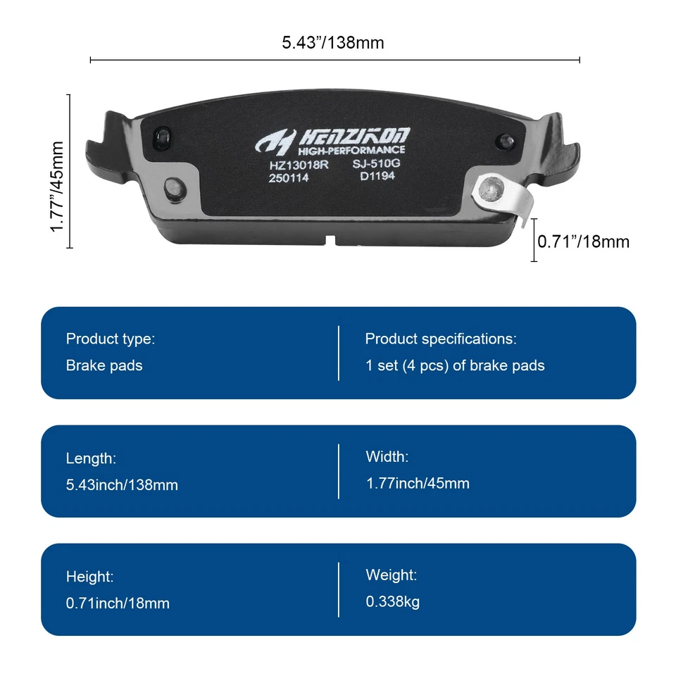 Kit de frenos completo para GMC Yukon XL 1500 2007-2014 Foto 4 de 4