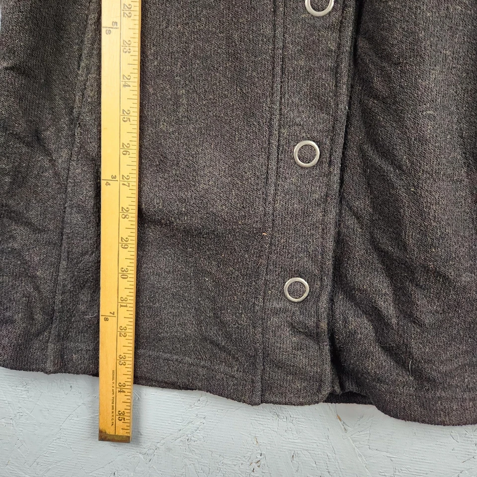 Abrigo Kuhl para mujer grande gris forrado de lana con capucha frontal a presión chaqueta de espirita bolsillo Foto 4 de 4