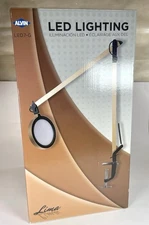 Alvin LED Desk Lamp Adjustable Swing Arm Desk Lamp w/Clamp Art Design Light RARE