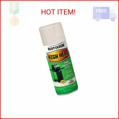 Rust-Oleum 7750830 High Heat Enamel Spray Paint, 12 oz, Almond