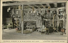 Richmond,ME Colonial Kitchen Ye Olde Barne Gift Shop-"Fairlawn" 1954 Augusta