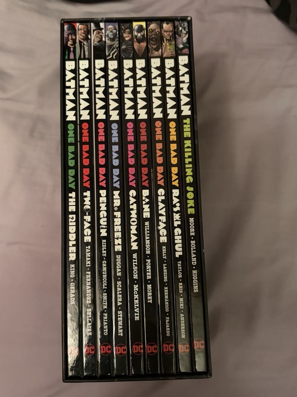 BATMAN ONE BAD DAY COMPLETE HARDCOVER BOX SET Collects All Nine Hardback Books