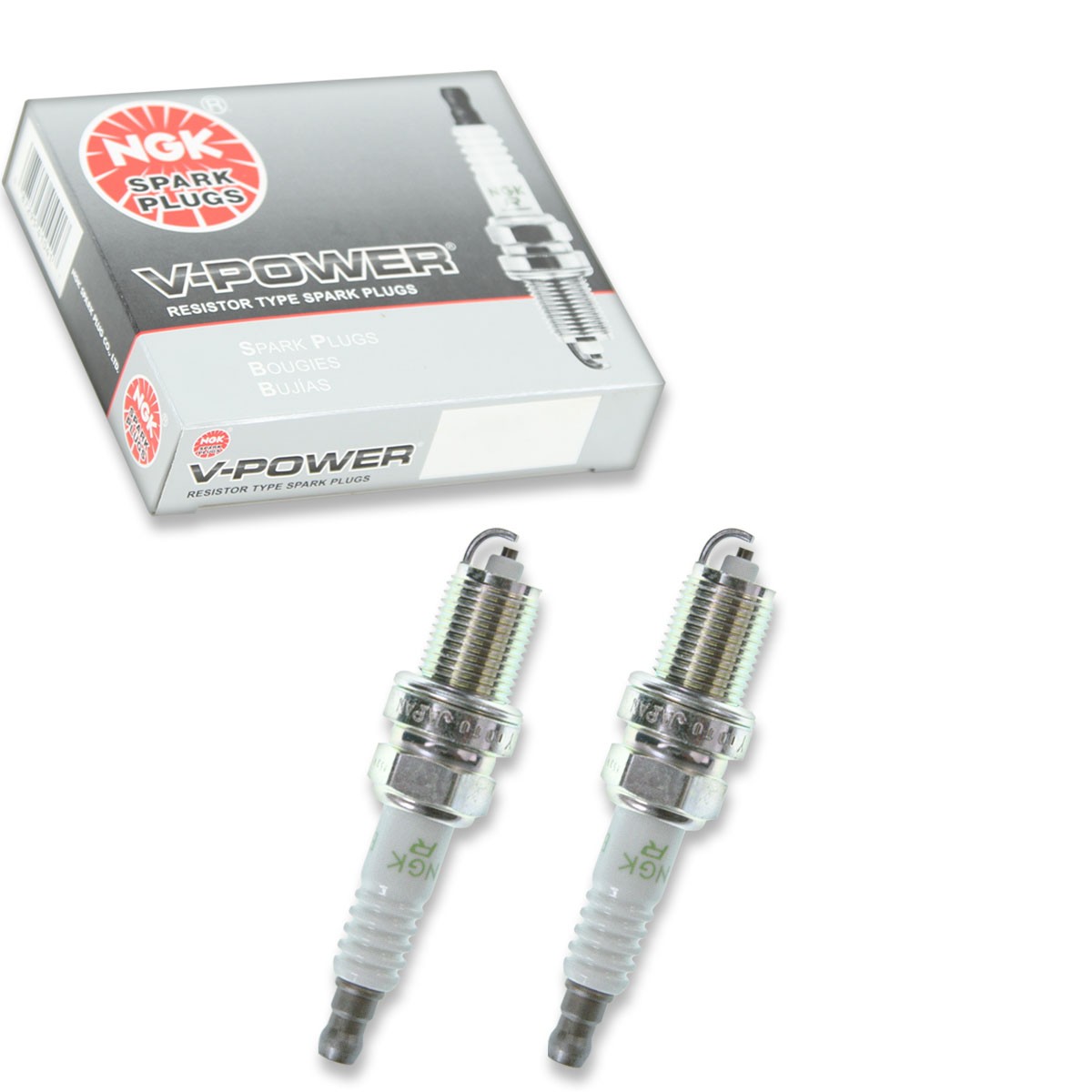 2 pc NGK 1266 BCPR5EY V-Power Spark Plugs for Q16R-U F8KTCR 416 3129 1765205 oh