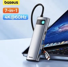 Baseus Hub USB-C 7-en-1 4K HDMI RJ45 PD 100W USB 3.0 pour MacBook iPad PC