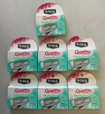 Schick Quattro Sensitive Razor Blades Cartridges Women Quattro Refill 28pcs 1.96 per gallon