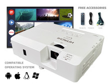 3LCD Projector for Everyday Business Communication 3300 Lumens Full HD w/Bundle