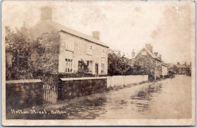 RPPC Vintage Postkarte Holton Street Häuser Szene Holton Suffolk England