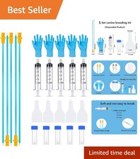 Durable 5 Set Dog Insemination Kit - Quality Canine Breeding Supplies, 11.8 Inch