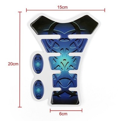 Universal UK Protector Tank Gas Motorcycle Pad For Suzuki Honda BMW Yamaha Blue