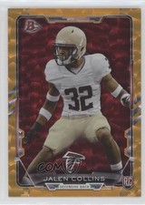 2015 Bowman Rookies Orange Ice 45/50 Jalen Collins #74 0f8