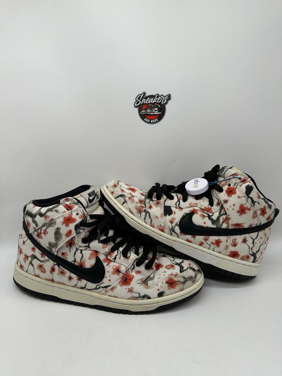 Nike Dunk Sb High Pro Cherry Blossom White 2016 Japan 305050-106