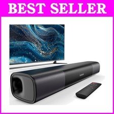 Stylish 17" Soundbar, Enhanced Mid-Low Frequencies