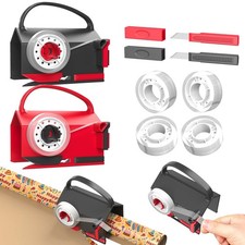 Wrapping Paper Cutter Tool With 2 Tape And 1 Replace Blade For Christmas Gifts