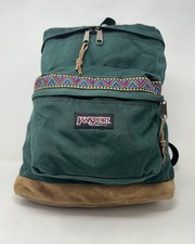 PRISTINE Vintage Jansport USA Suede Bottom Top Load Backpack SouthwestAztec Trim