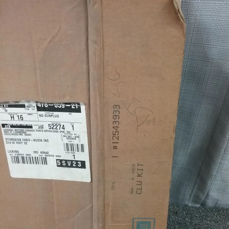 NEW GENUINE GM 12543933 Clutch Kit, (Increase Cover) - Image 2 of 2