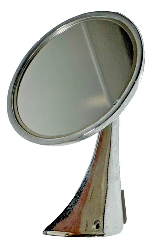1963-1967 GM Chevy Manual Side View Mirror 4 3/4" Diameter Chevy Bowtie Logo