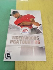 Tiger Woods PGA Tour 06 Sony PlayStation 2, 2005 Manual Only