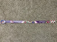 ED HARDY Holiday CHRISTIAN AUDIGIER ETERNAL LOVE Purple Leather Belt Buckle S 7