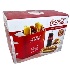 Nostalgia Coca Cola Pop-Up Hot Dog Toaster Retro Red NEW In Box 