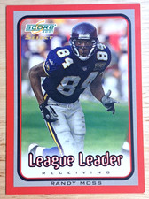 Randy Moss /325 🔥 2001 Score Select League Leaders - Vikings